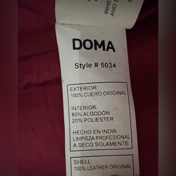 DOMA Leather Jacket - Picture 6 of 9